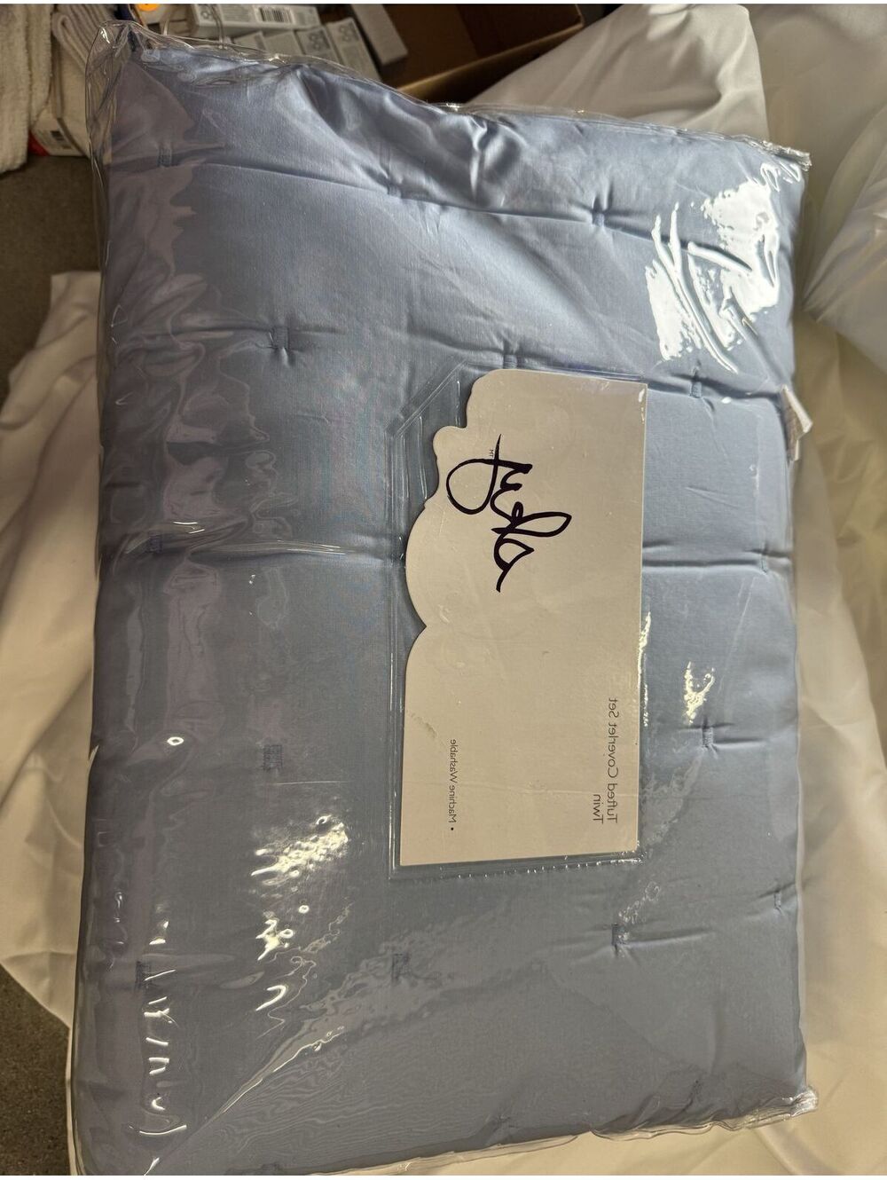 JCPenney King Comforter Set in Light Blue